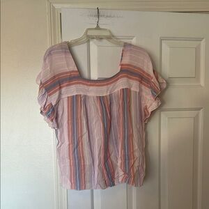 Tribal Striped Multicolor Women's Top